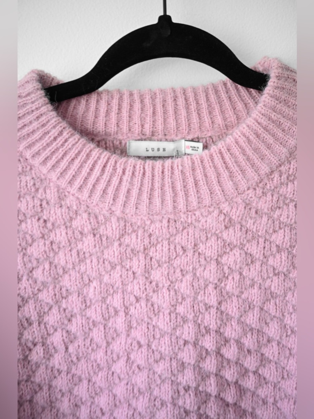 Lush Pink Sweater, New With Tags - Picture 3 of 6